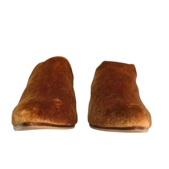 James Smith Velvet Le Point Pointed Toe Mules in Marigold Sz 37 (6) - Picture 4 of 8